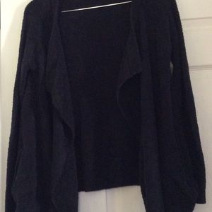 Barefoot Dreams Cozy Lite Circle Cardi Midnight M
